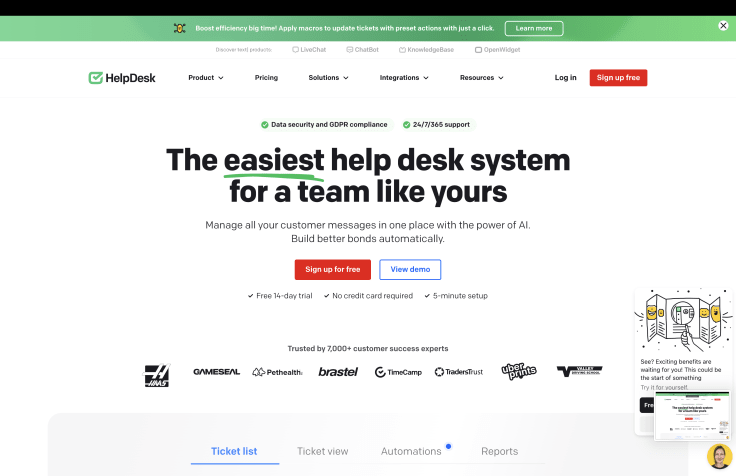 HelpDesk as an alternative to Freshworks
