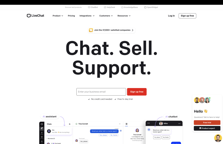 LiveChat as an alternative to Zendesk