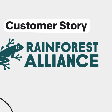 The Rain Forest Alliance logo with a frog